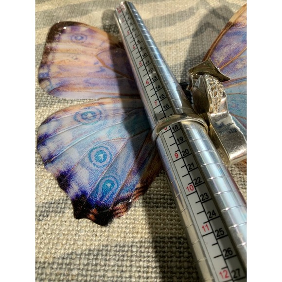 Sterling Silver 925 Amethyst Humming Bird Ring - Picture 4 of 5